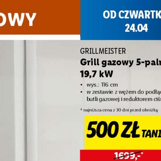 gazetka grill gazowy czas obowiązywania od 22.04.2025 do 23.04.2025